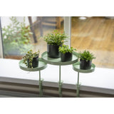 Esschert Design Esschert Design Rostl Blad se svorkou kolem m zelené