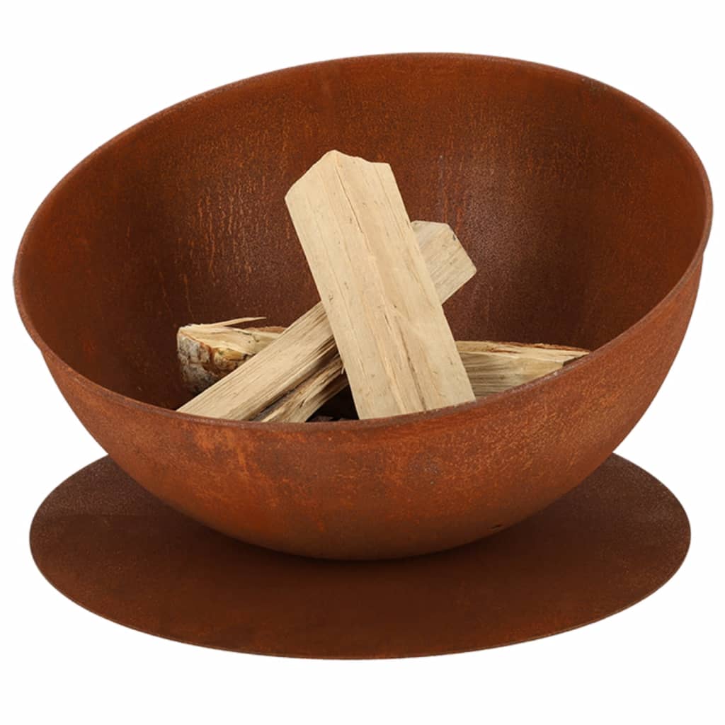 Esschert Design Esschert Design fire bowl Hellend on disk rust -colored
