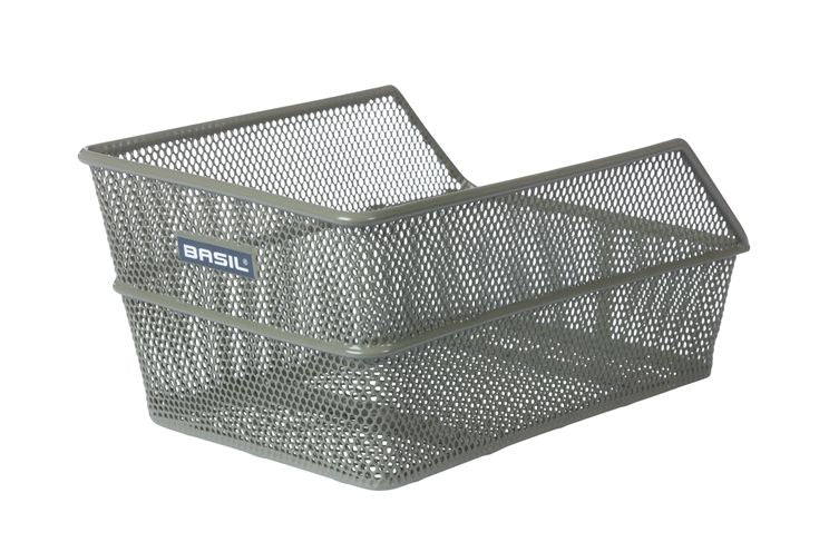 Basil Cento S - Bicycle basket - On the back - Olive Green