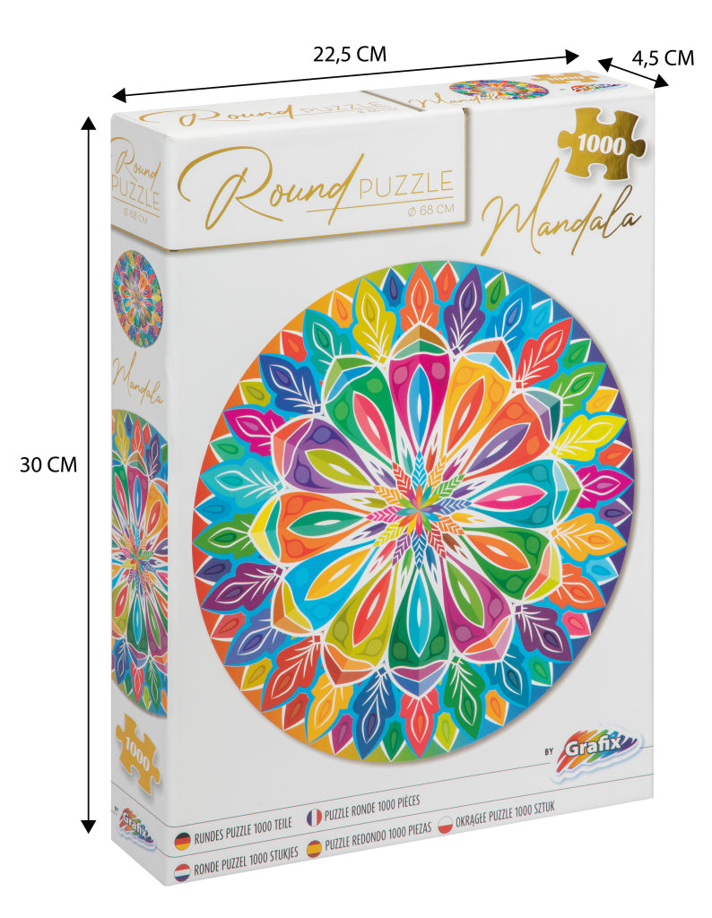 Grafix Mandala Round Puzzle 1000 piezas