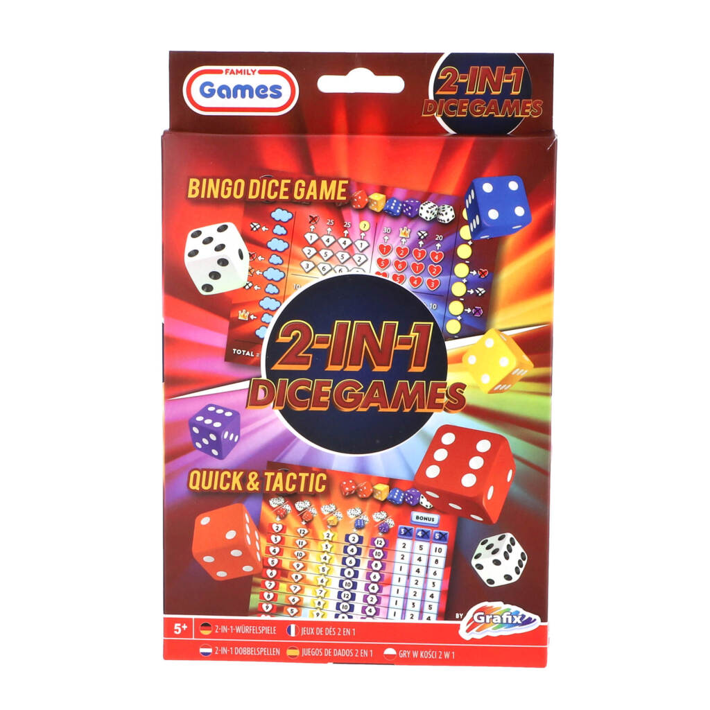 Grafix Dice games 2in1 (Bingo Dice and Tactic)