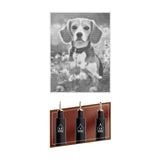 Creative craft group stippenkunst op doek hond - 40 x 30 cm - incl. fineliners