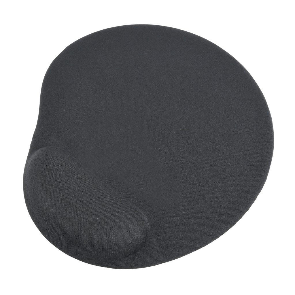 Gembird mouse pad with gel wrist support black