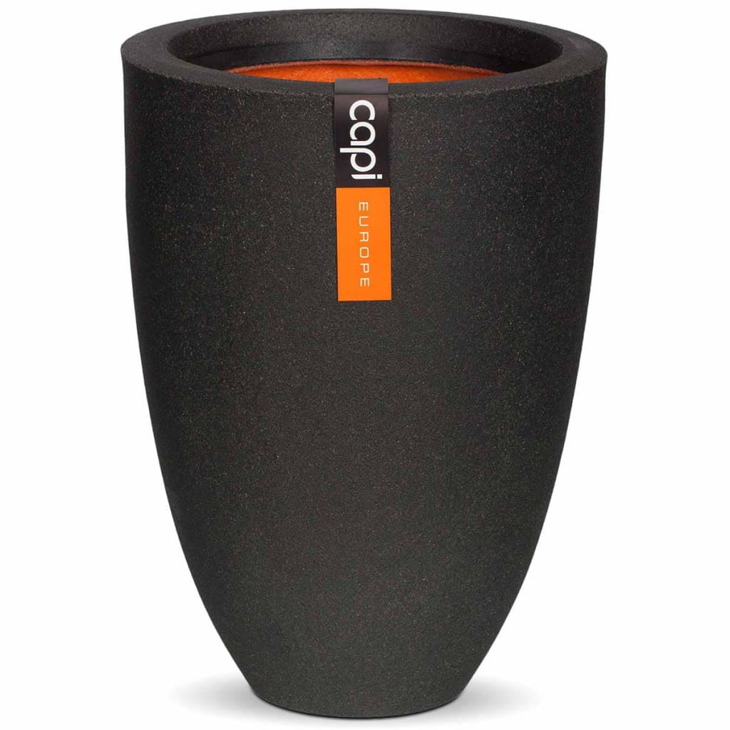 Capi Capi Flowerpot Urban Smooth Elegant Low 26x36 cm Black KBL781