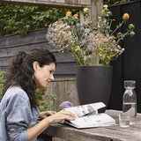Capi Flowerpot Urban Smooth Elegant Low 36x47 cm Black KBL782