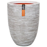 Capi flowerpot Nature rib elegant layer 36x47 cm ivory colored kofi782