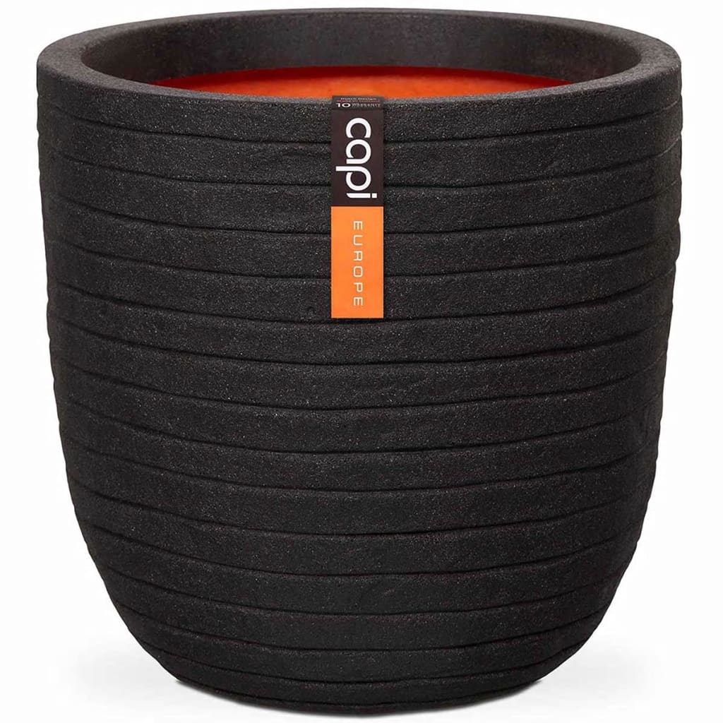 Capi Capi Flowerpot Nature Row 35x34 cm Schwarz KBLRO932
