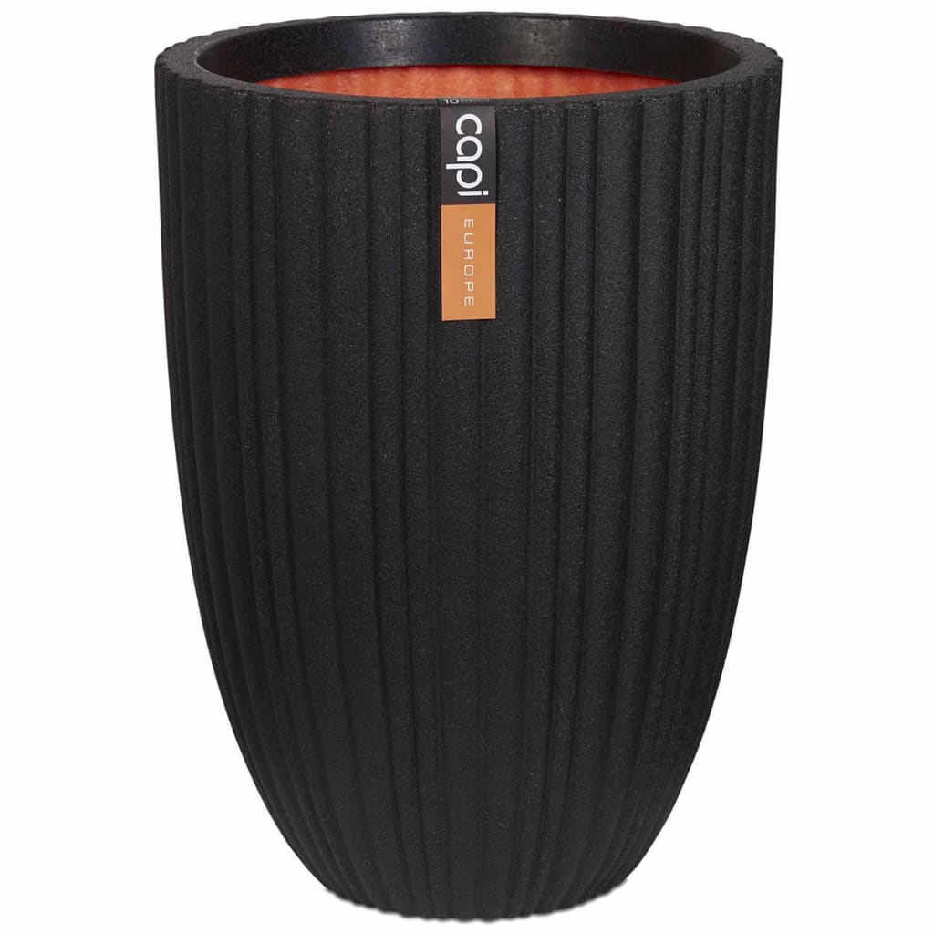 Capi Capi Flowerpot Urban Tube Elegant Low 46x58 cm Black KBLT783