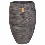 Capi Flowerpot Nature Rib Elegant Deluxe 40x60 cm Anthracite PKOFZ1131