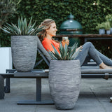 Capi Flowerpot Nature Rib Elegant Deluxe 40x60 cm Anthracite PKOFZ1131