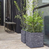 Capi Capi Planter Nature Row Square 30x30 cm Anthracite KRWZ902
