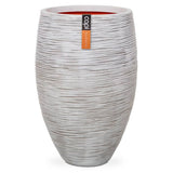 Capi Flowerpot Nature Rib Elegant Deluxe 45x72 CM Ivory -Coled