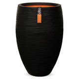 Capi capi blomsterpot natur rib elegant deluxe 45x72 cm sort