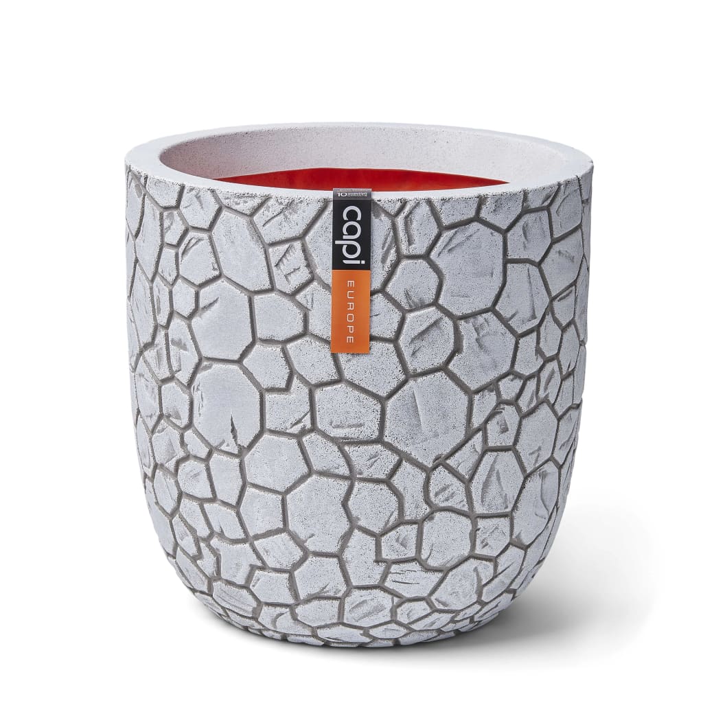 Capi Flowerpot Clay sferično 43x41 cm slonokoščene slonovine