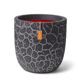 Capi flowerpot Clay spherical 43x41 cm anthracite -colored
