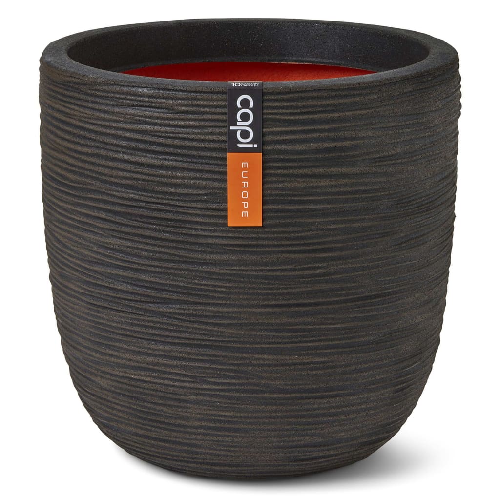 Capi Capi Planter Nature Rib 43x41 cm temno rjava