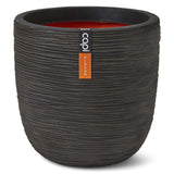 Capi Capi Planter Nature Rib 43x41 cm temno rjava