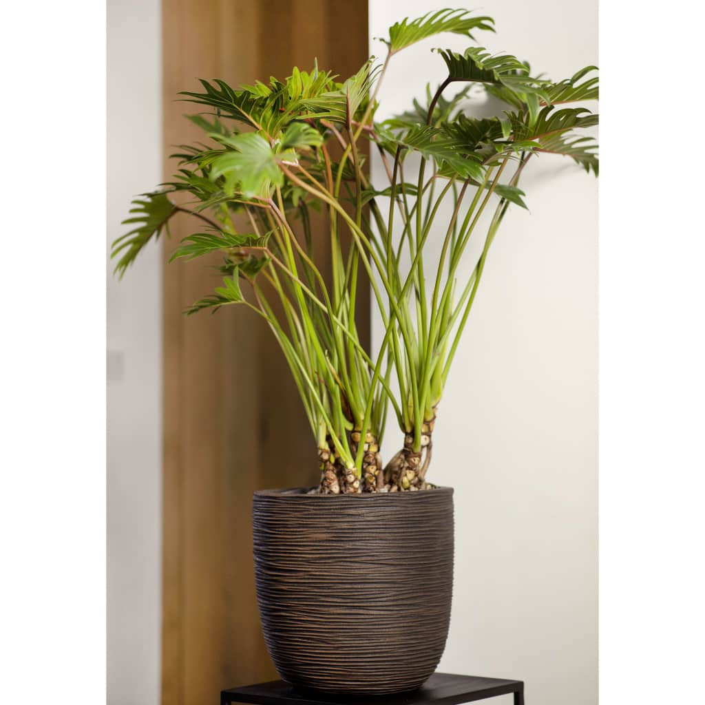 Capi Capi Planter Nature Rib 43x41 cm temno rjava
