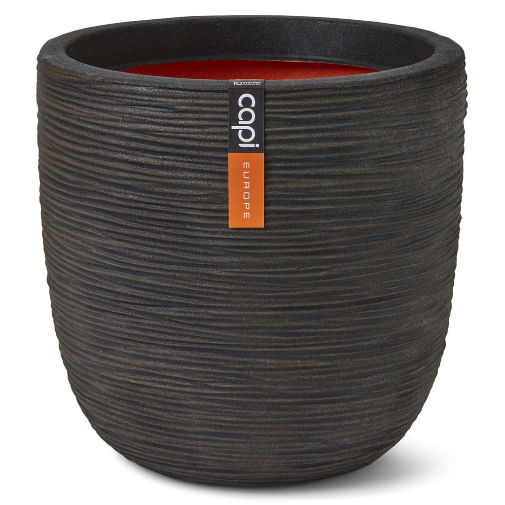 Capi Capi Planter Nature Rib 54x52 cm tmavě hnědá
