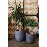 Capi Capi Planter Nature Rib 43x41 cm temno siva