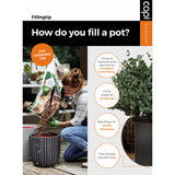 Capi Capi Flowerpot Urban Tube Taps 55x52 cm Dark gray