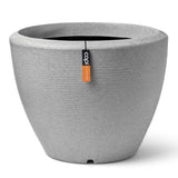 Capi Flowerpot lok granit zožena nizka 34x25 cm slonovine