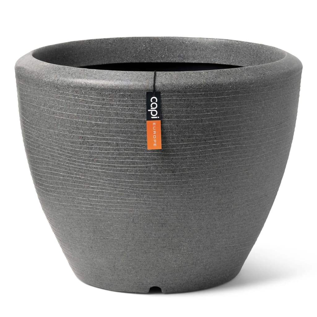 Capi Capi Blummenpot Arc Granit Tapiteled niddereg 34x25 cm Anthhacite -Colored