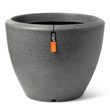 Capi Capi Blummenpot Arc Granit Tapiteled niddereg 34x25 cm Anthhacite -Colored