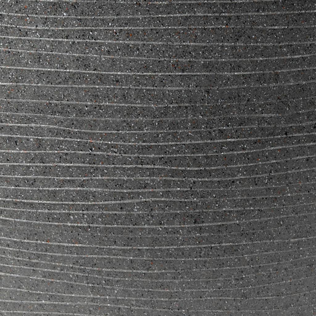Capi Capi Blummenpot Arc Granit Tapiteled niddereg 34x25 cm Anthhacite -Colored