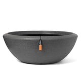 Capi Flowerpot Arc Granite layer 61x25 cm anthracite -colored