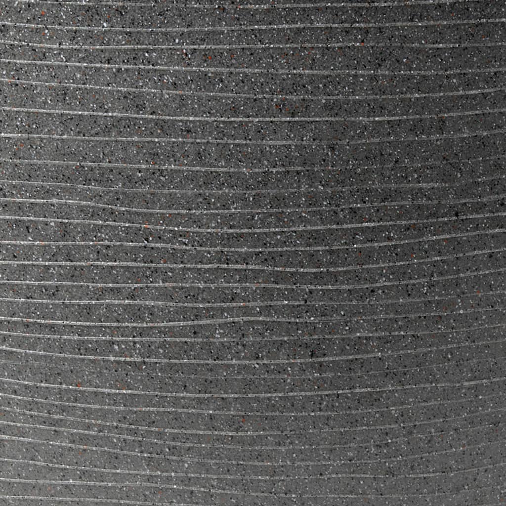 Capi Flowerpot Arc Granite layer 61x25 cm anthracite -colored