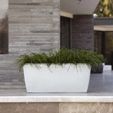 Capi Planter Arc Granite Rectangular 60x35x40 cm ivory colored
