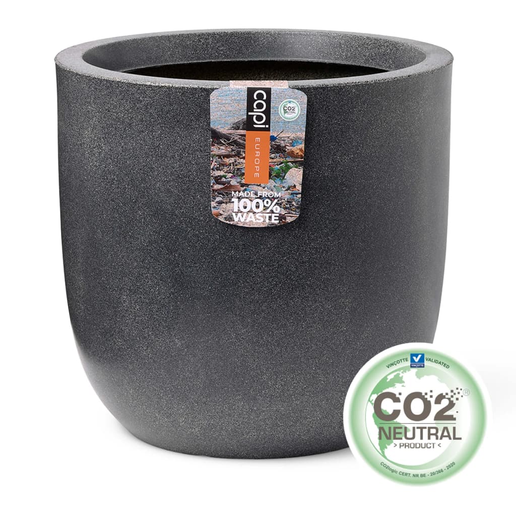 Capi Capi Planter Wash Smooth 43x41 cm šedá
