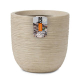 Capi Flowerpot Waste Rib 35x34 cm Terrazzo Beige