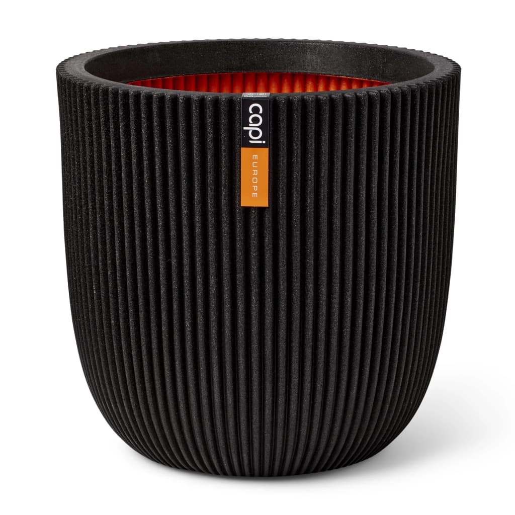 Capi Planter Groove 35x34 cm črn