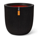 Capi Planter Groove 35x34 cm črn