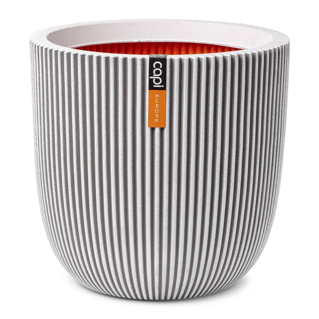 Capi Planter Groove 35x34 cm slonovine