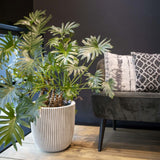 Capi Planter Groove 35x34 cm slonovine