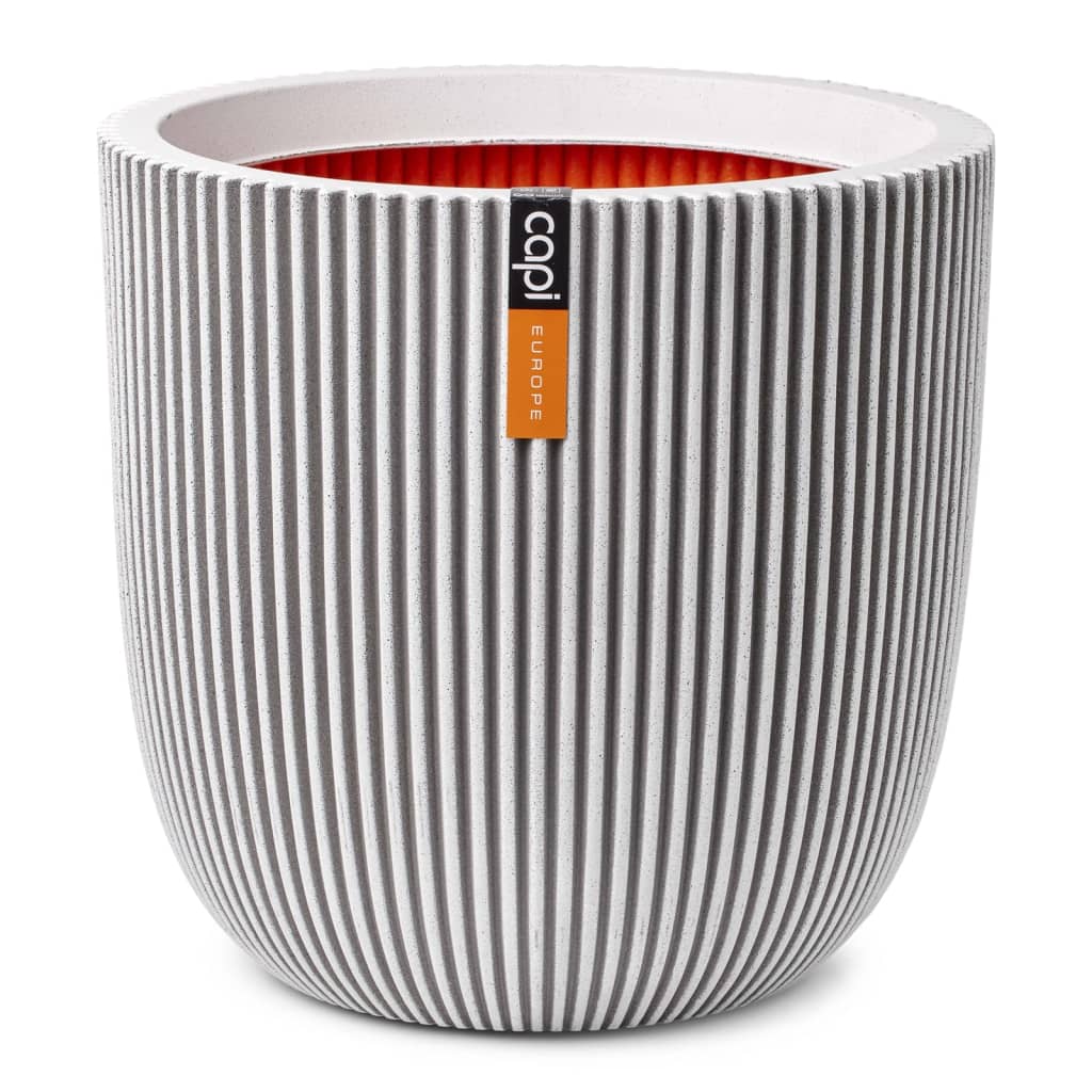 Capi Flowerpot Groove 43x41 cm slonovine