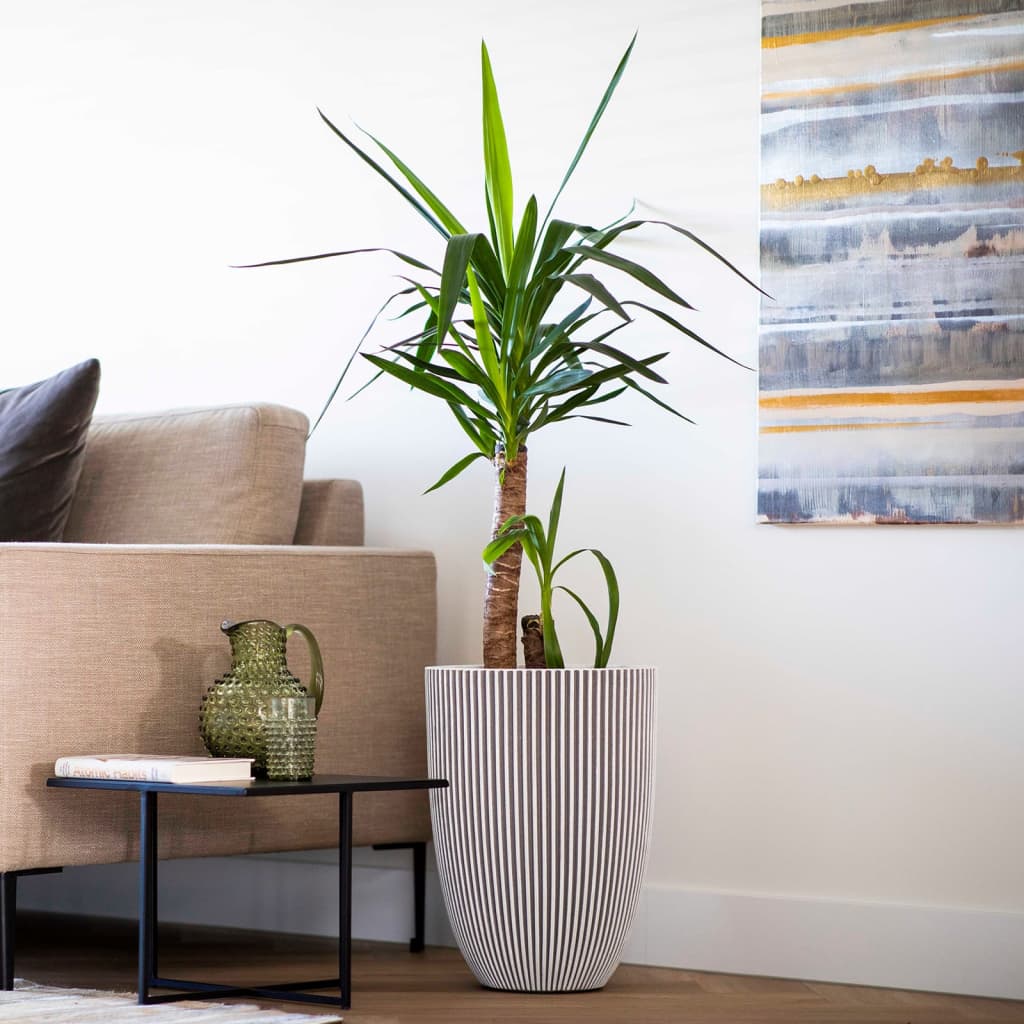 Capi Flowerpot Groove Elegant 46x58 cm Elfenbeinkol.