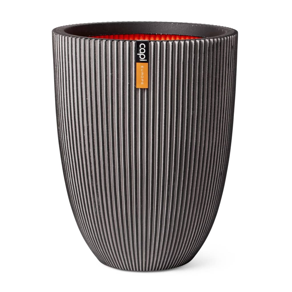 Capi Flowerpot Groove Elegant 46x58 cm Anthracite -colored