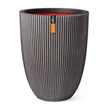 Capi Flowerpot Groove Elegant 46x58 cm Anthracite -colored