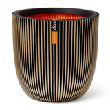 Capi planter rille 35x34 cm sort og guldfarvet