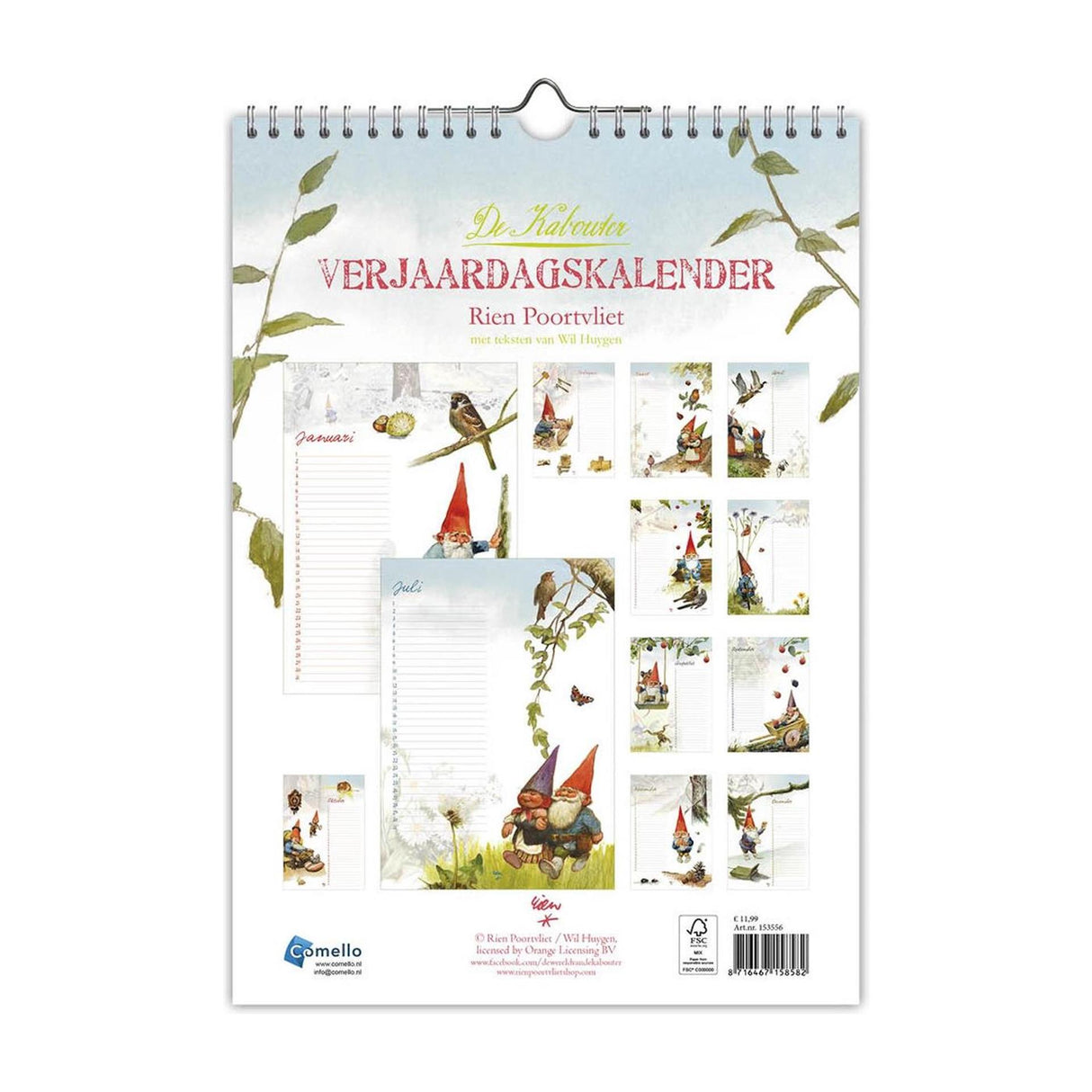 Comello an gnome féilire lá breithe a4
