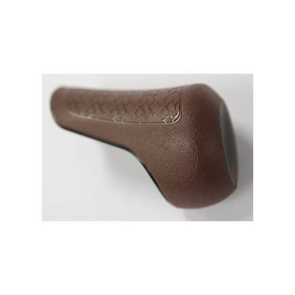 Capo maniglia di gazzella a destra - marrone con tubazioni nere