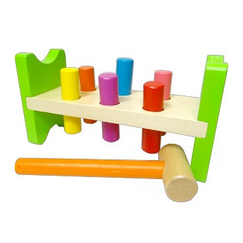 Simplemente para niños Hamperbank de madera + Hamer