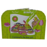 Simplement pour Kids Tin Tulip Tea Set in Suitcase