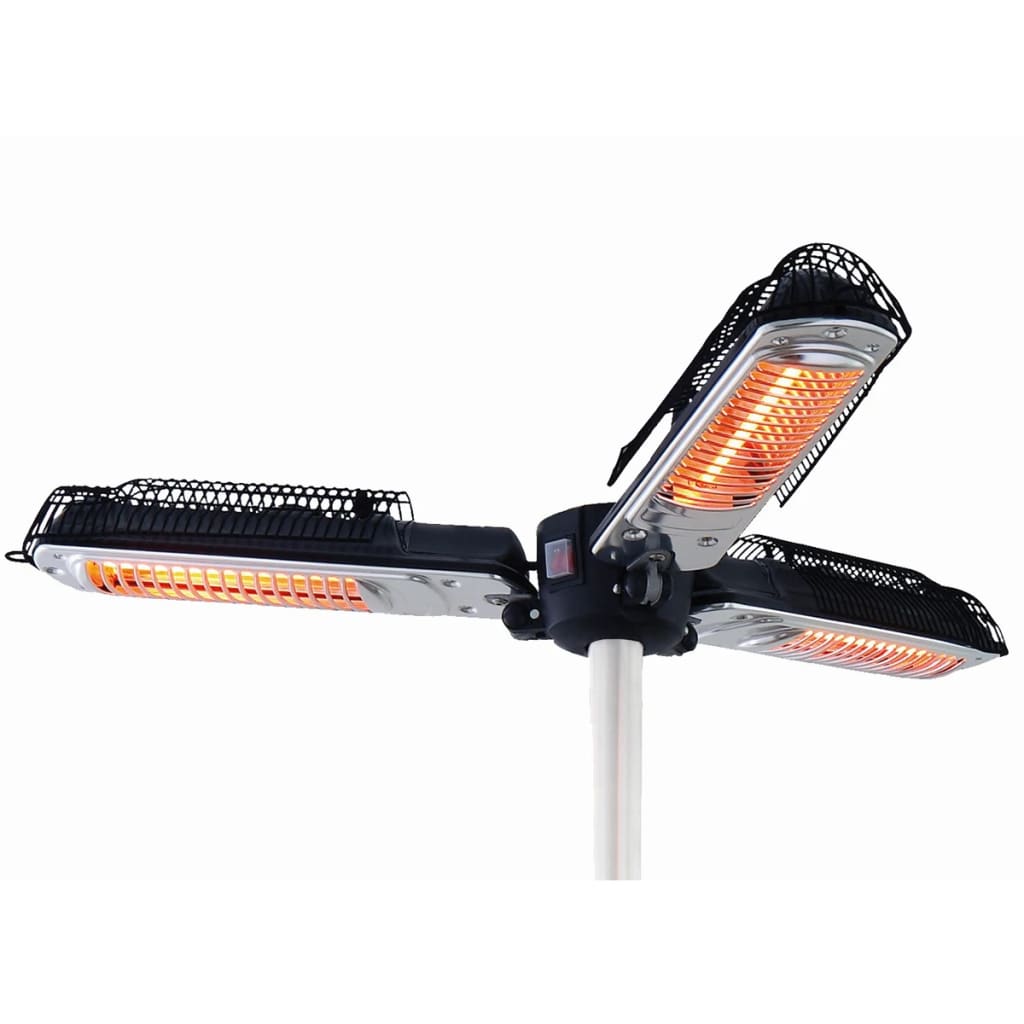 Sunred Sunred Parasol Heating 2000 W alogeno nero e argento ph10