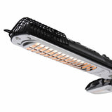 Sunred Sunred Parasol Heating 2000 W alogeno nero e argento ph10