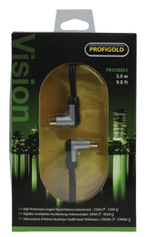 Profigold Profigold Prov8803 koaxiální kabel samec na ženě na sdílení 3,00 m černé